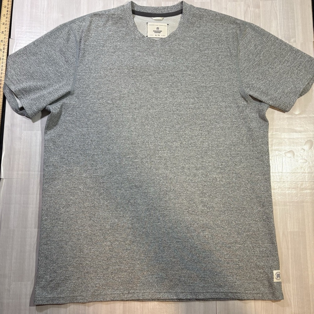 Reigning Champ Shirt Mens XL Short Sleeve Crewneck Tee Casual Top Heathered Gray